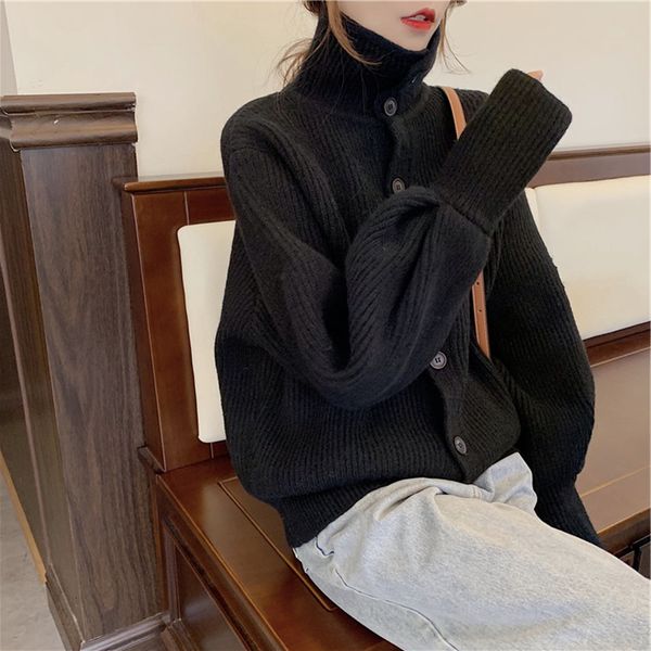 

new lazy sweater coat in autumn and winter for students to wear knitted bottom coat, female wool long sleeve cardigan t-shirt