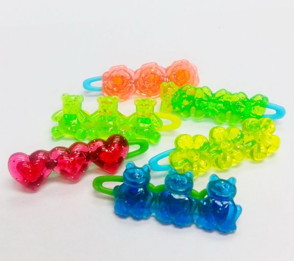 

80piece e618 girls kids hair clips vending cake decoration bag pinata filler supply novelty birthday party favors gift toy prize 1027