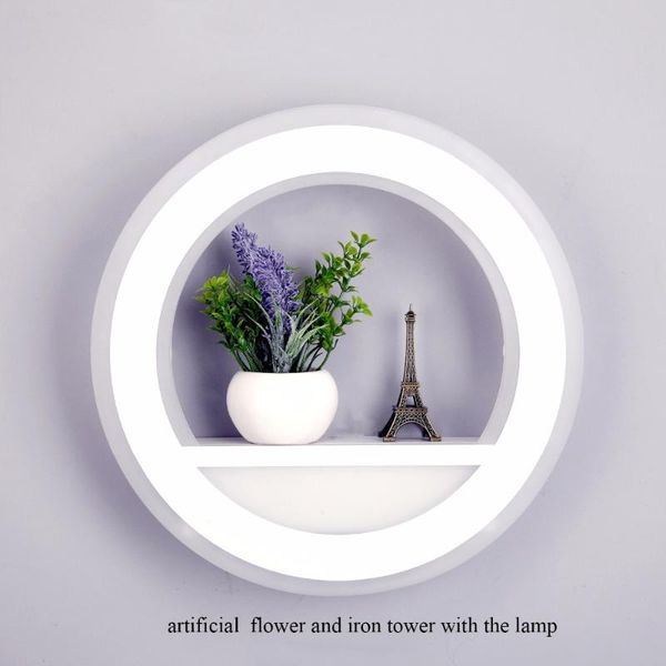 

29w wall lamp dimmable light with flower tower ac220v segment 2.4g rf remote control led wall light for bedroom living room