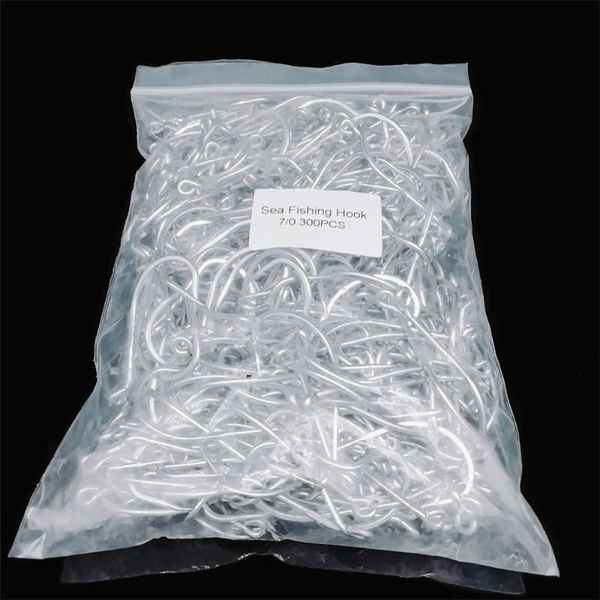 

wholesale by bulk circle hook eyed stainless steel barbed sea fishhooks bait long handle shank big fish jig single jigging hook