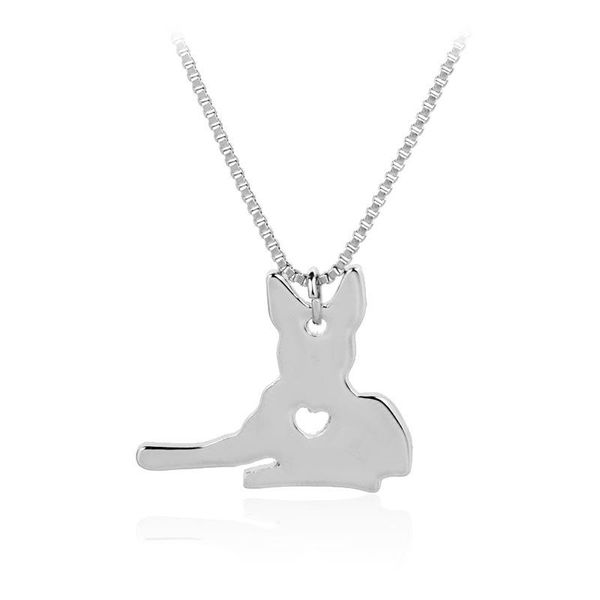 

love alaskan malamute casting pendant fashion necklace jewelry, Silver
