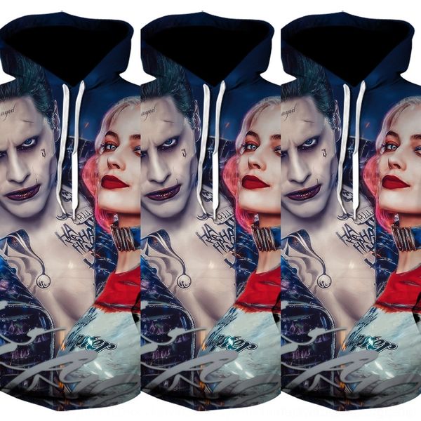 

xdplp film suicide sweatersweater 3d digital printed men's film ar new hoodie suicide team 3d digital printed men's hoodie team sw, Black