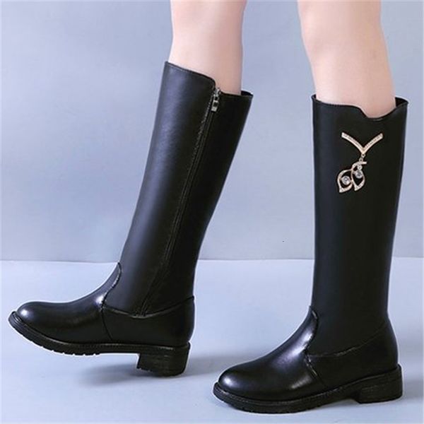 

2021 new winter fall female leather cozy calf rubber boots no slip women's shoes big black 35-39 r5w1