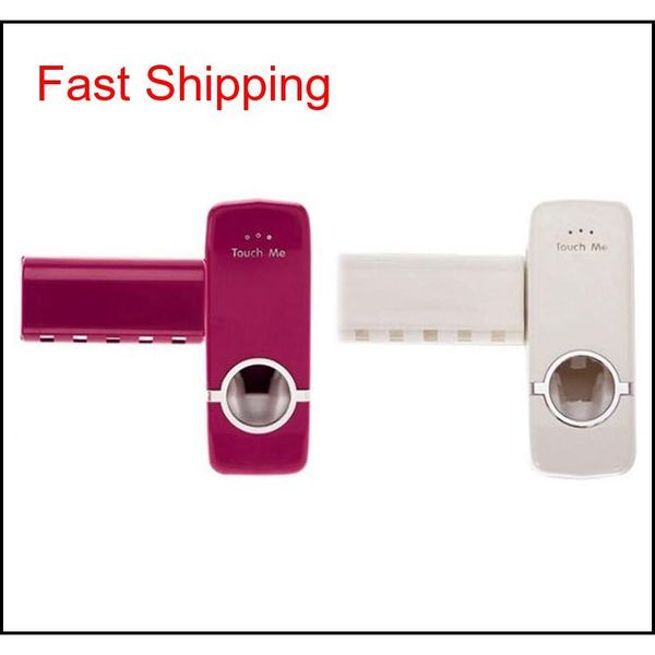 

2018 fashion matic toothpaste dispenser with toothbrush holders set family bathroom wall mount for too qyleaz dh_seller2010
