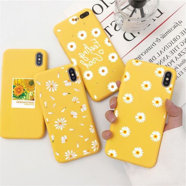 

tpu daisy floral case for xiaomi pocophone f2 f1 mi 9 se a1 a2 a3 10 lite cc9e 9t redmi note 8t 9s 8 7 6 5 pro 8a 7a cover
