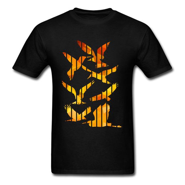 

lets the birds striped art design cartoon casual summer tees clothes black sport hooded sweatshirt hoodie t shirt