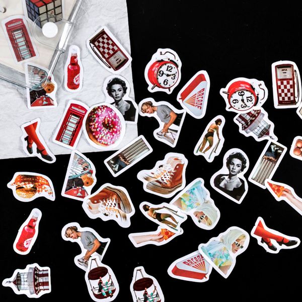 

46 pcs/lot inspiration stickers cartoon decorative sticker bullet journal album scrapbooking aesthetic stick label stationery