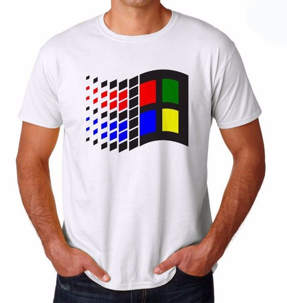 

windows ms dos new fashion men's short sleeve hoodie designers t shirts sweatshirt