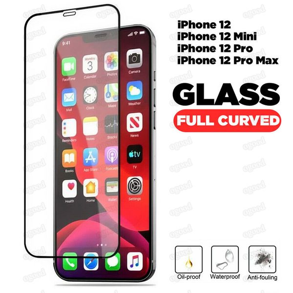 

full cover tempered glass for iphone 12 pro max protective screen protector for iphone 12 mini se 2020 xr 8 plus samsung a51 a21 a20 a30