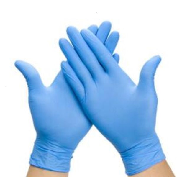 

pack 100pcs nitrile protective rubber food latex grade kitchen roast baking gloves disposable vinyl glove