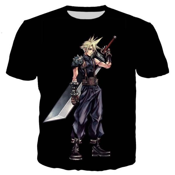 

anime final fantasy vii 3d print shirts kawaii funny kawaii men clothing
