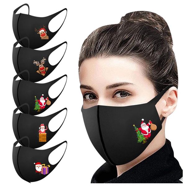 

25 5pc christmas face party mask men women dustproof windproof mouth party mask washable protection earloop masks qylzec mywjqq