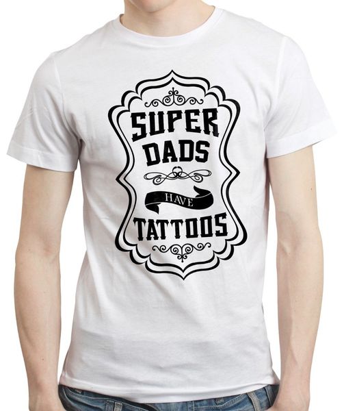 

super dads have tattoos tattooed dad father birthday gift summer tees plus size sport hooded sweatshirt hoodie t shirt