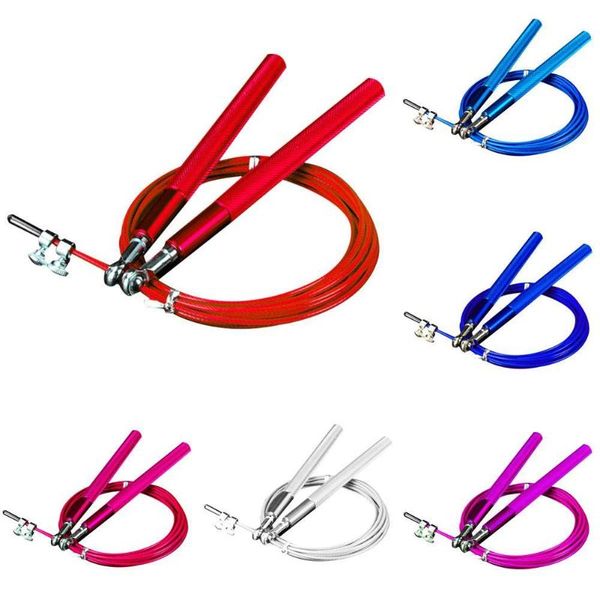 

jump ropes 2021 women men weighted skipping rope steel wire adjustable speed workout exercise for sports fitness tools