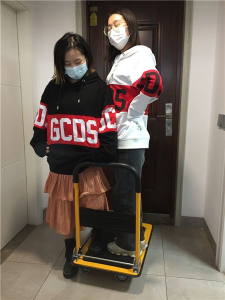 

new arrival wholesale gcds hoodie brand mens and women casual logo color-blocking cotton hooded fashion hoodie gcds with ing, Black