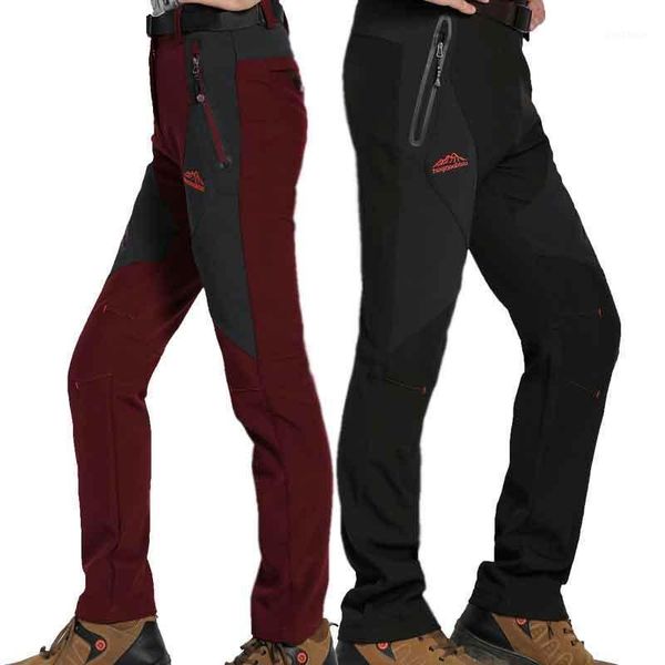 

outdoor pants men's tactical women's soft-shell fleece hiking skiing trousers camping mountaineering combat cargo pants1, Black;green