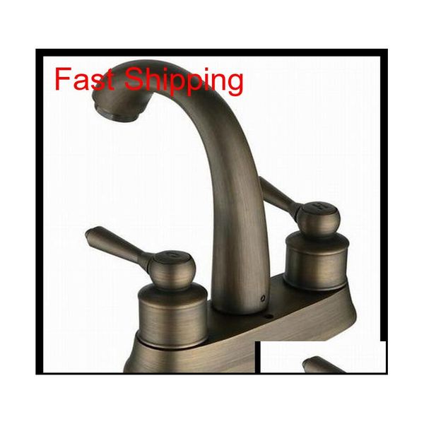 

1pcs bathroom antique faucet sink dual hole cla qylips yh_pack