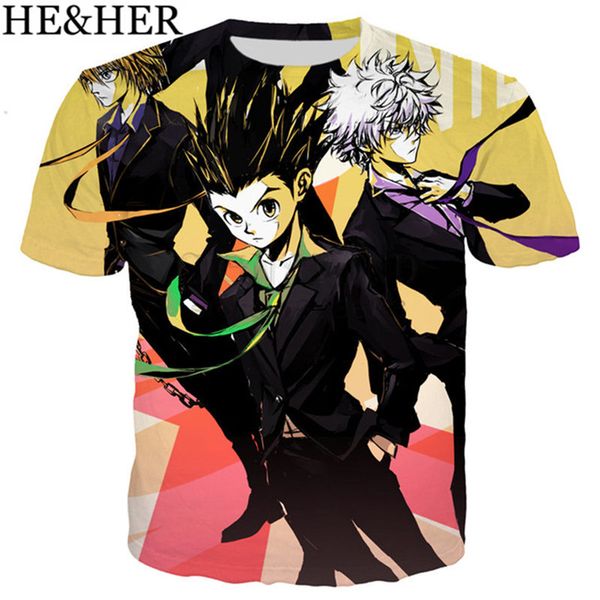 

arrival anime hunter x hunter 3d print shirts horror comics comics men clothing