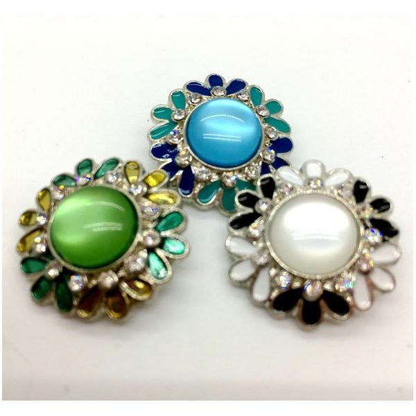 

noosa 18mm snap button rhinestone ginger snap chunk button for noosa bracelet interchangeable jewelry 3 mixed st wmtmij dh_seller2010