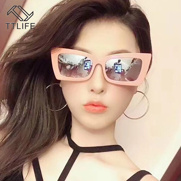 

ttlife sunglasses women oversized gradient sun big frame vintage eyewear uv400 glasses colorful lens eyeglasses