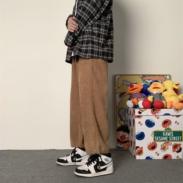 

yemi fashion | corduroy pants for men in autumn and winter, Black