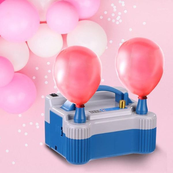 

us/eu plug portable double hole inflatable electric inflator air balloon blower pump high voltage double hole inflator machine1