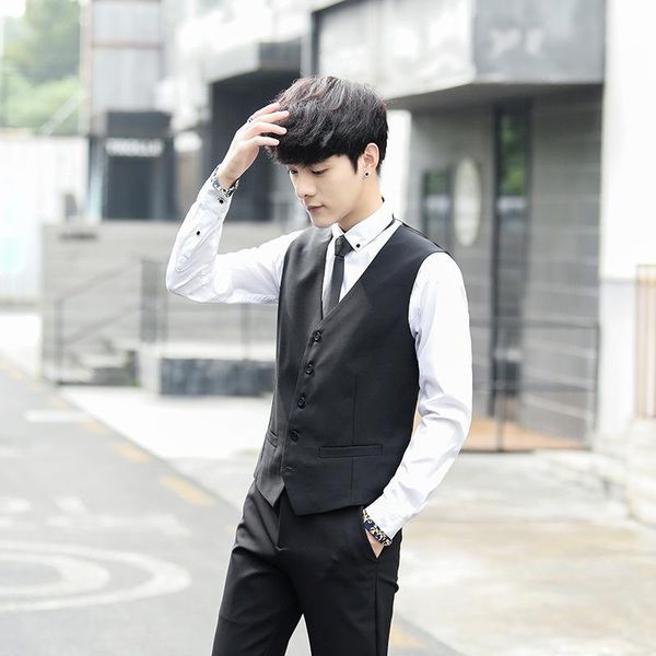 

men suit vest smart fever cold warm vest usb charging heating england business waistcoat /40, Black;white