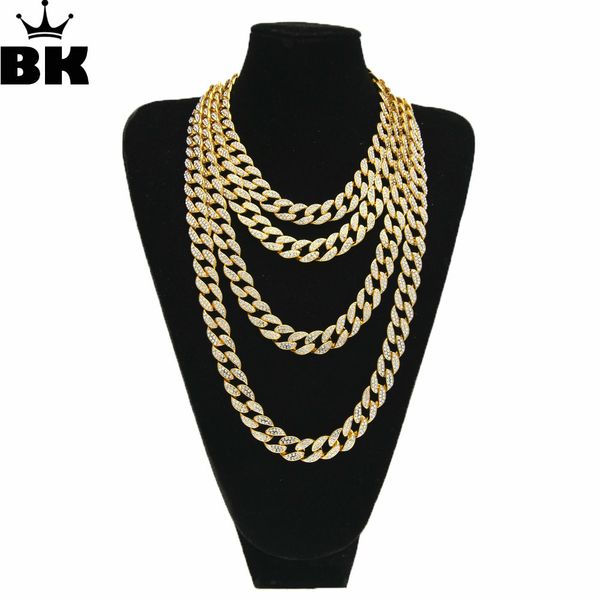 

hiphop gold silver color 15mm choker cuban chain mens 18inch 20inch 24inch 30inch miami cuban link chain blingbling jewelry cx200724, Golden;silver