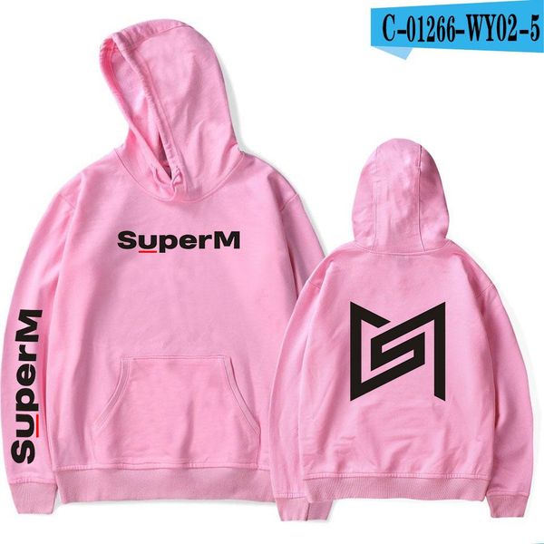

2019 super m hoodies men women's hoodie sweatshirt printed spring autumn korean clothes hip hop tracksuit hoodies jlllxi ly_bags, Black