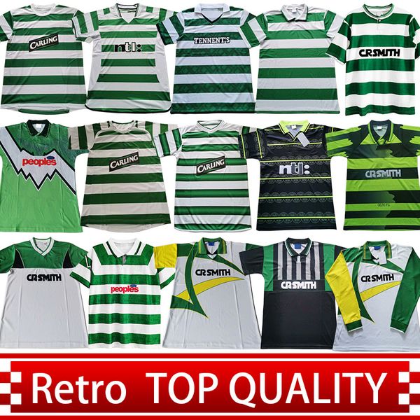 

celtic retro 00 92 soccer jerseys home 89 08 06 95 88 football shirts larsson sutton nakamura keane black sutton 86 99 05, Black;yellow