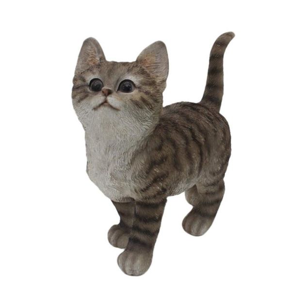 

innodept12 cat garden statue in grey art decor for indoor or outdoor