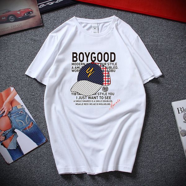 

new harajuku skateboard style print o neck and short sleeved harajuku hip hop european size sport hooded sweatshirt hoodie men t shirt