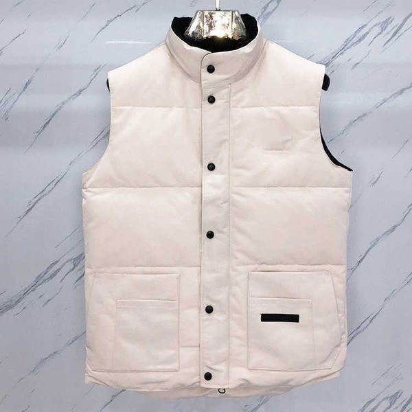 

new style canada men and women vests down jacket vest keep warm mens stylist winter jackets thicken outdoor coat essential cold protection, Black