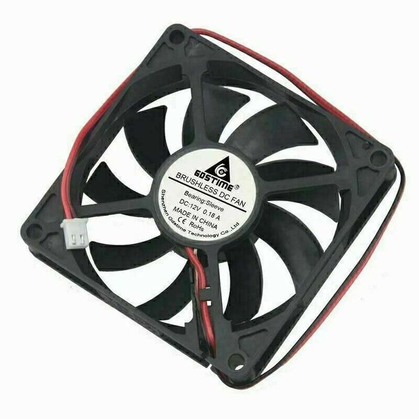 

mini 8010 dc 12v 2pin brushless fan 8cm 80x80x10mm 80mm computer pc cooling fan