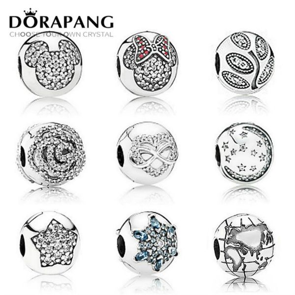 

new 2021 925 sterling silver safety clip snowflake personality charm beads collocation bracelet diy bangle factory wholesale, Black