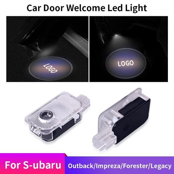 

2pcs car door welcome light led lamp laser ghost shadow projector logo light for outback forest legacy impreza car auto1