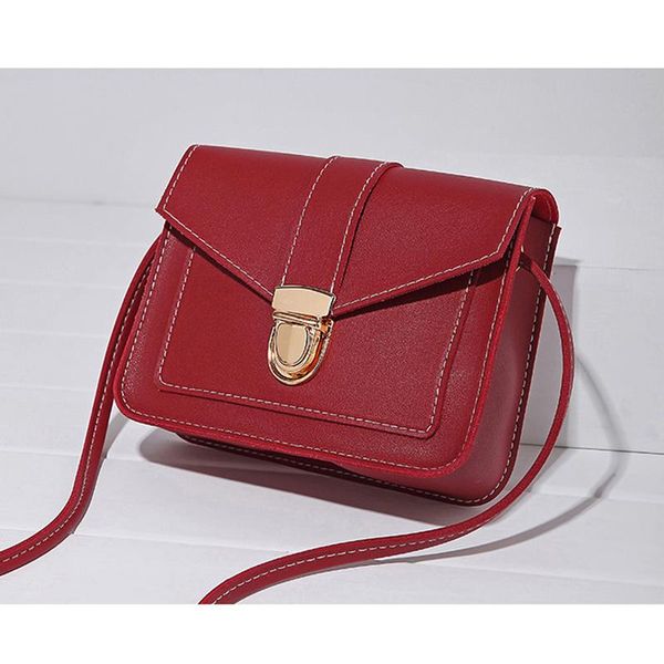 

women crossbody buckle bags female small solid color messenger shoulder bag pr sale