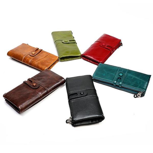 

women's wallet multi function long zero wallet, Red;black