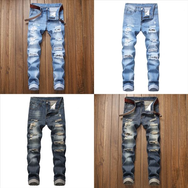 

hgy85 fficial white style sports hole women designer brand luxury black newthe shoulder men men women fashion tear jeans for man