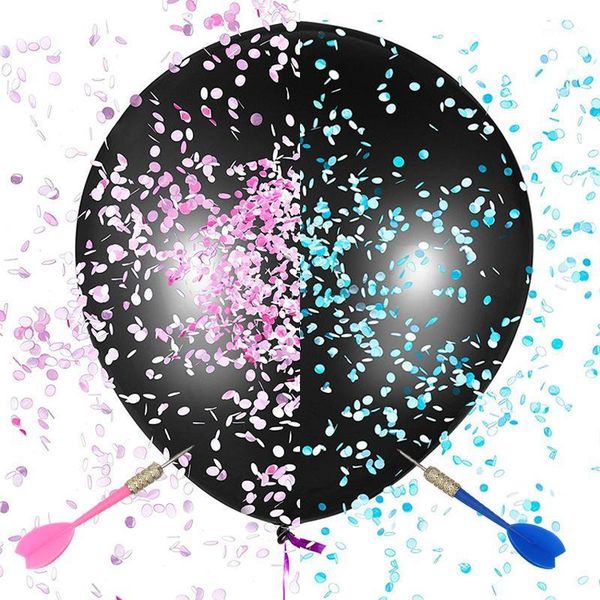 

36inch large black latex balloon background articles for wedding birthday decoration gender reveal baby shower girl supplies1