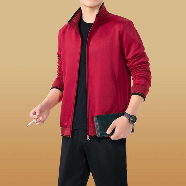 

comfortable suit men's sports leisure business for middle aged and the elderly, Gray