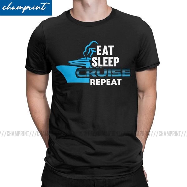 

eat sleep cruise repeat ship sailing cruise captain sail sailor skipper leisure o neck plus size sport hooded sweatshirt hoodie men t shirt