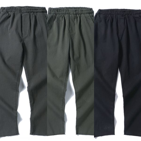 

spring and autumn men's korean fashion ins9 point versatile straight loose capris summer pants casual pantstrousers casual pants pants, Blue