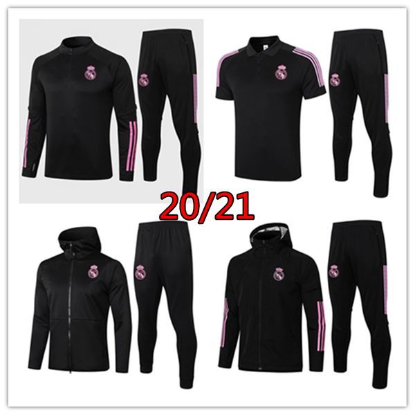 

20 21 real madrid mens windbreaker long sleeve pre match jacket hooded tracksuit soccer hoodie benzema dust coat modric training polo shirt, Gray