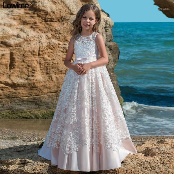 

girl's dresses arrival lace flower girl for weddings a-line first communion girls cap sleeves pageant1, Red;yellow