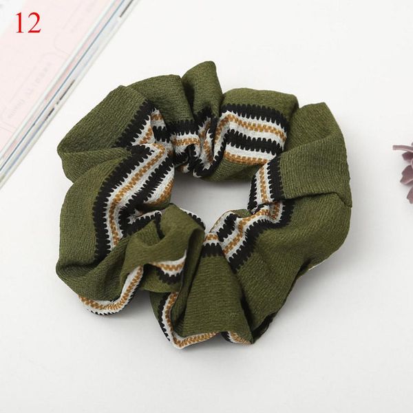 

2020 striped dot printed scrunchie for women girls elastic hair bands ponytaoil holder hair accessories headwear rubber band q sqczlp