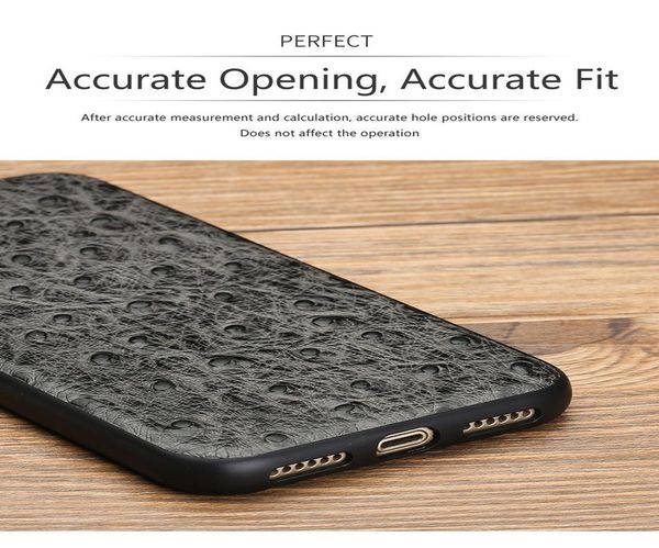 

из натуральной кожи страуса кожи телефона чехол для huawei p10 p20 p30 pro lite mate 20 30 pro задняя крышка для honor v9 jlllek outer007