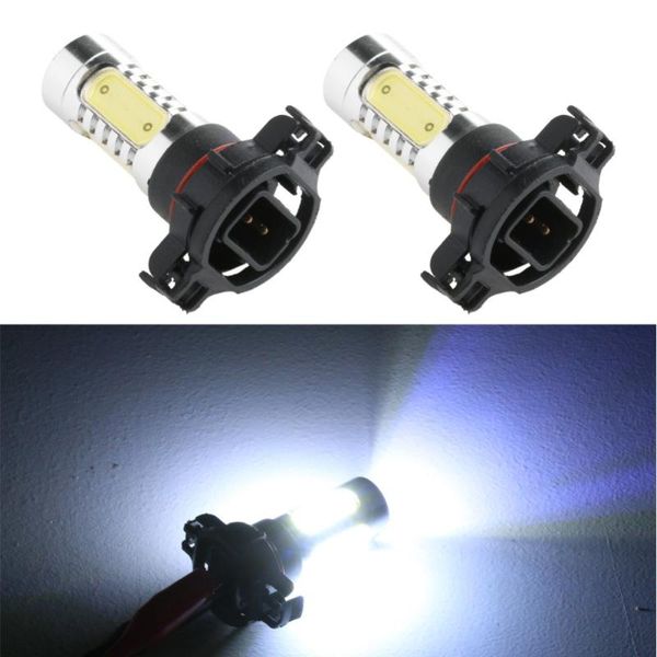 

car styling 1pc white h16 cob 5 led projector bulbs for fog lamp lights car light source for led bar