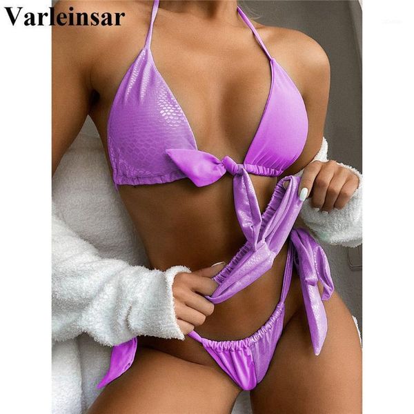 

women's swimwear splicing snake skin with headband bikini female swimsuit women two-pieces set knotted bather bathing suit v23641, White;black