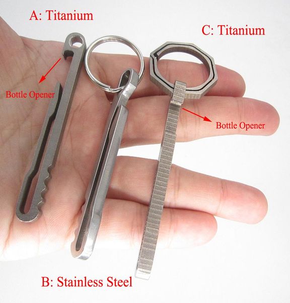 

titanium ti clip edc keychain ring multi keyring hike belt bottle opener key tc4 multifunction camp outdoor multipurpose buckle wmtbiq